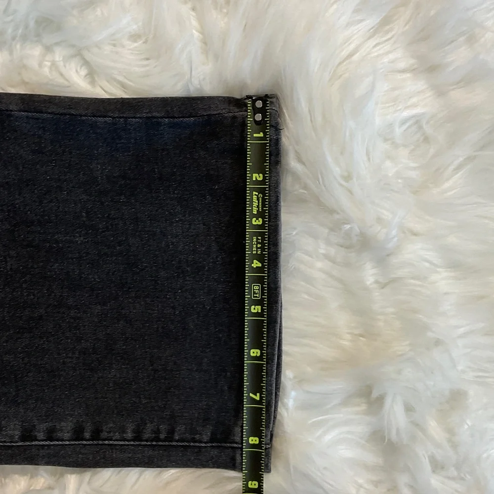 bebe Women's Bootleg High-Rise Jeans in Washed Black Size 6/28